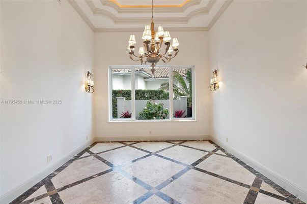 Chandelier, Empty room, Interior