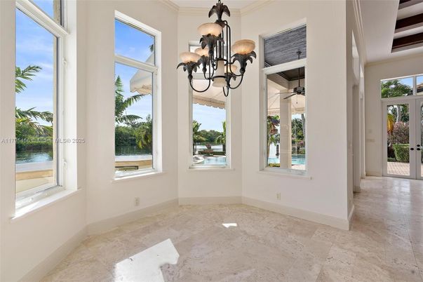 Chandelier, Empty room, Interior