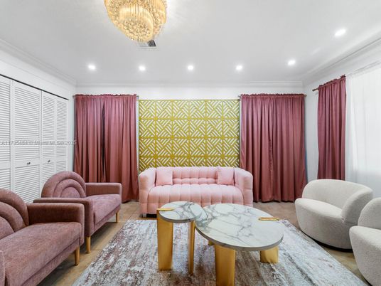 Chandelier, Interior, Living room, Recessed Lighting, Wood Texture Flooring