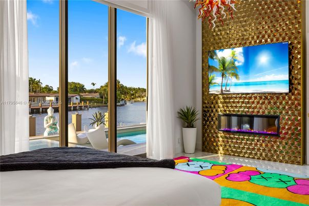 Bedroom, Fireplace, Interior, Water