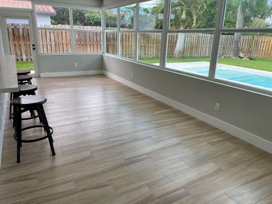 Interior, Sun Room, Wood Texture Flooring