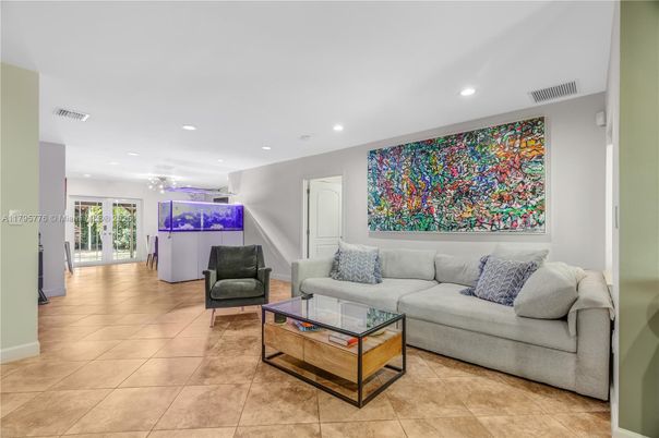 Interior, Living room, Recessed Lighting