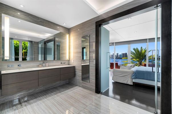 Bathroom, Bedroom, Glass Shower, Interior, Recessed Lighting, Wood Texture Flooring