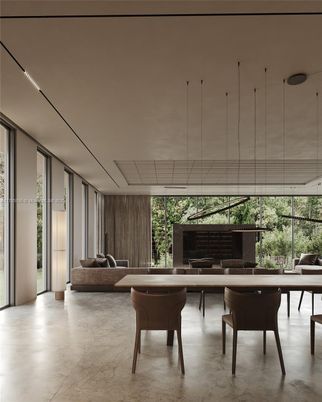 Interior, Living room, Marble, Pendant Lights