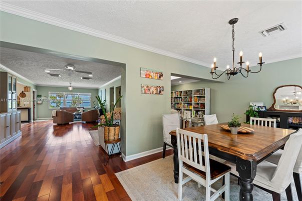 Chandelier, Dining room, Interior, Living room, Wood Texture Flooring