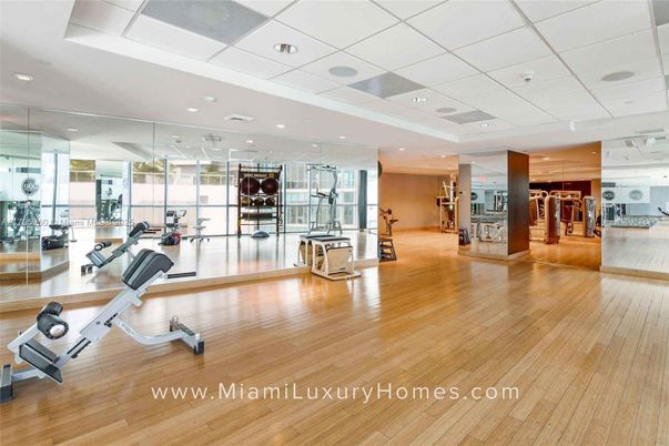 Fitness Equipment, Gym, Interior, Recessed Lighting, Wood Texture Flooring
