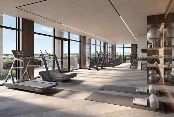 Fitness Equipment, Gym, Interior, Recessed Lighting