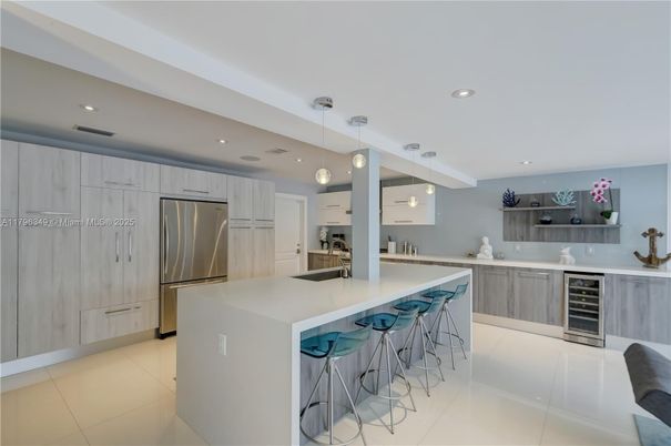 Interior, Kitchen, Pendant Lights, Recessed Lighting, Stainless Steel Appliances