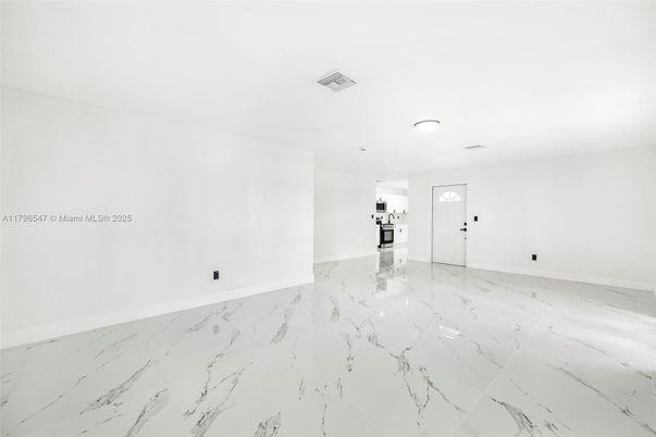 Empty room, Interior, Marble, Recessed Lighting