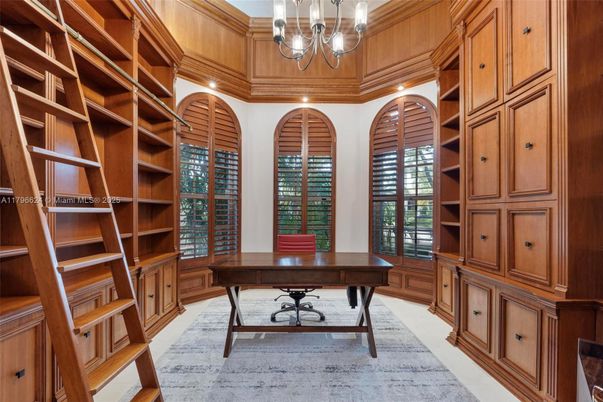 Chandelier, Home Office, Interior