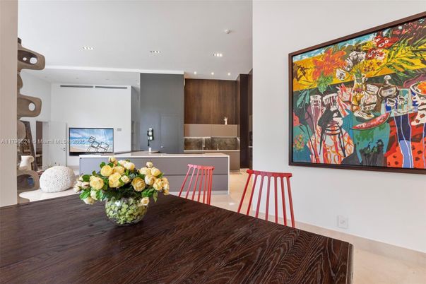 Dining room, Interior, Kitchen, Recessed Lighting