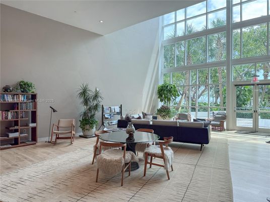 Dining room, Interior, Living room, Recessed Lighting, Wood Texture Flooring