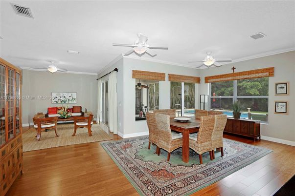 Dining room, Interior, Wood Texture Flooring