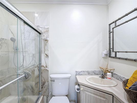 Bathroom, Glass Shower, Interior, Marble Walls