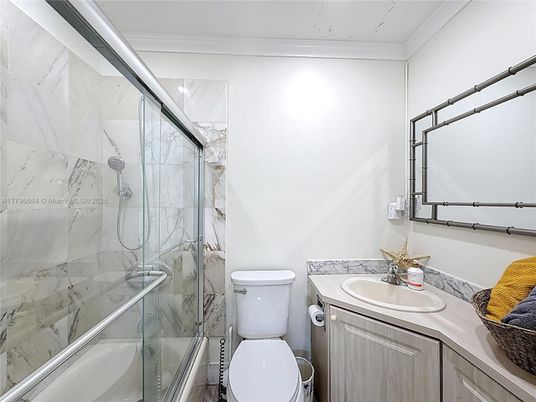 Bathroom, Glass Shower, Interior, Marble Walls