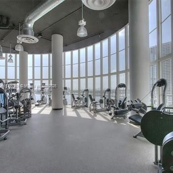 Fitness Equipment, Gym, Interior, Pendant Lights