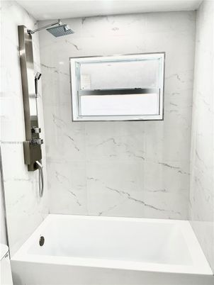 Bathroom, Glass Shower, Interior, Marble Walls