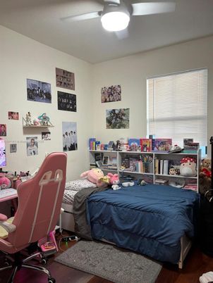 Bedroom, Home Office, Interior, Wood Texture Flooring