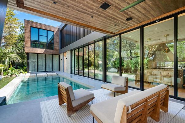 Interior, Pool, Sun Room, Wooden Ceilings