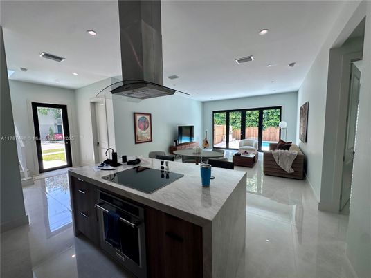 Interior, Kitchen, Living room, Recessed Lighting