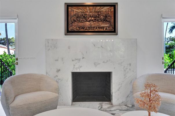 Fireplace, Interior, Marble