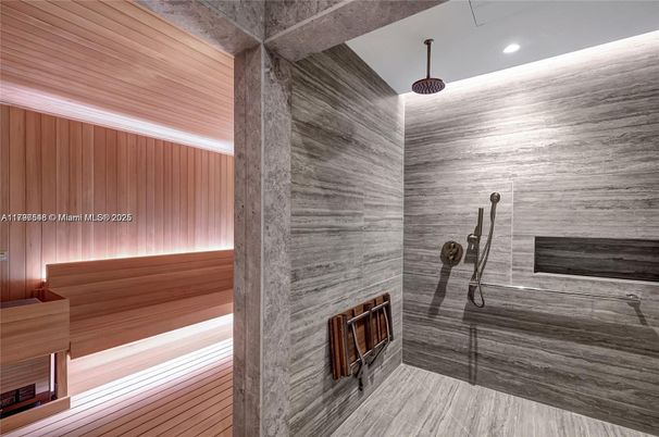 Bathroom, Interior, Recessed Lighting, Sauna Room