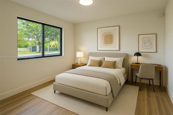 Bedroom, Interior, Wood Texture Flooring