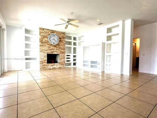 Empty room, Fireplace, Interior, Stone Walls