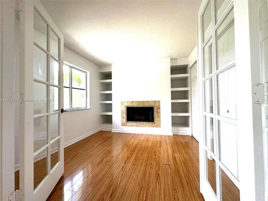 Empty room, Fireplace, Interior, Wood Texture Flooring