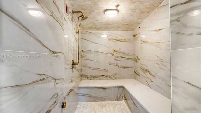 Bathroom, Interior, Marble Walls