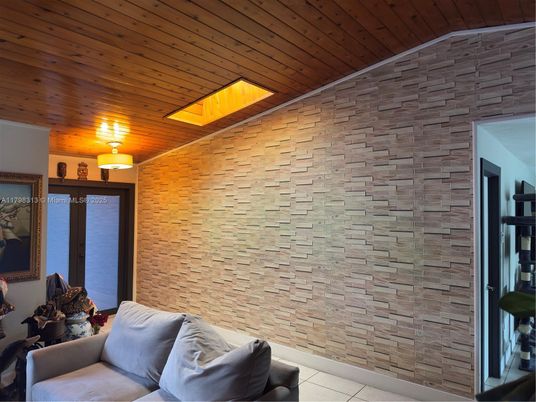 Interior, Living room, Stone Walls, Wooden Ceilings