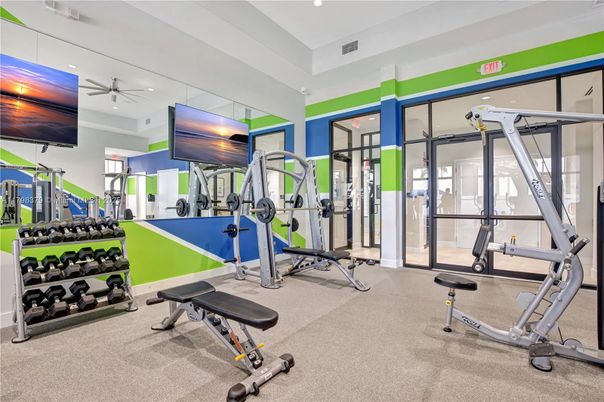Fitness Equipment, Interior, Recessed Lighting