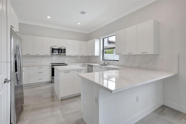 Interior, Kitchen, Recessed Lighting, Stainless Steel Appliances