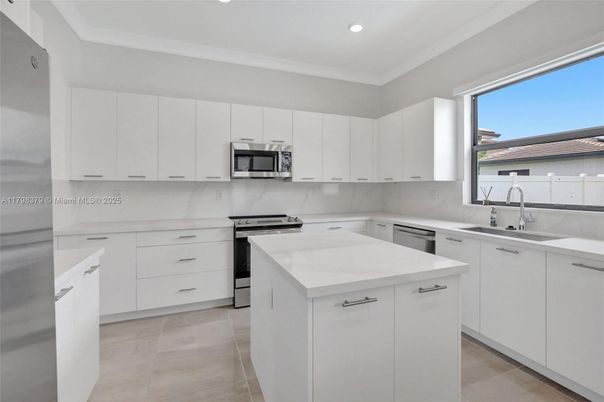 Interior, Kitchen, Recessed Lighting, Stainless Steel Appliances