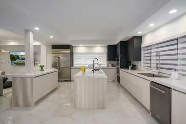 Interior, Kitchen, Recessed Lighting, Stainless Steel Appliances