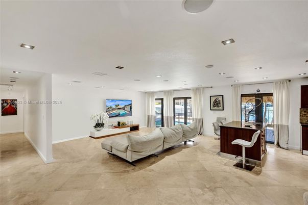 Interior, Living room, Recessed Lighting