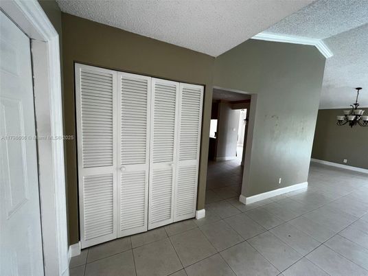 Chandelier, Empty room, Interior
