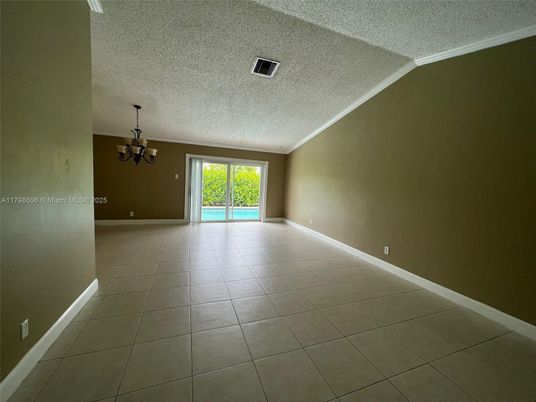Chandelier, Empty room, Interior