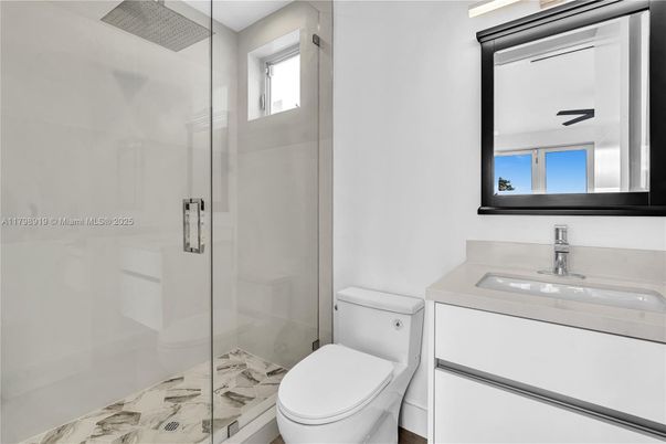Bathroom, Glass Shower, Interior, Marble