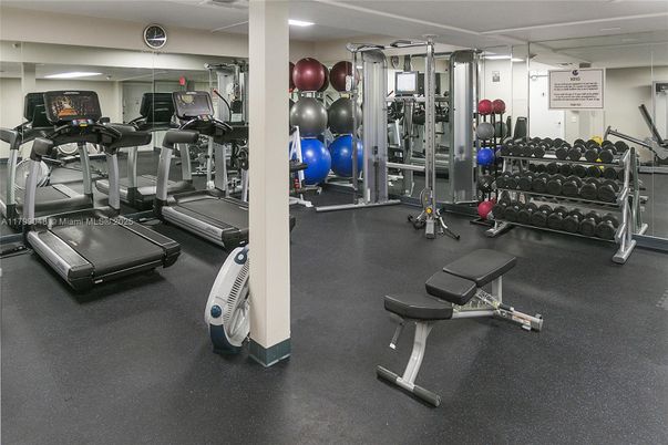 Fitness Equipment, Gym, Interior, Recessed Lighting
