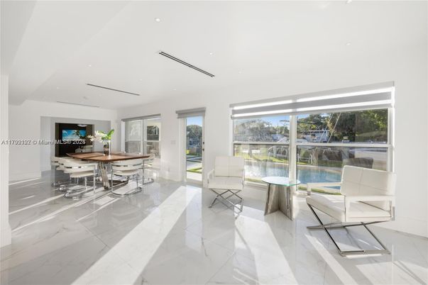 Dining room, Interior, Marble, Recessed Lighting