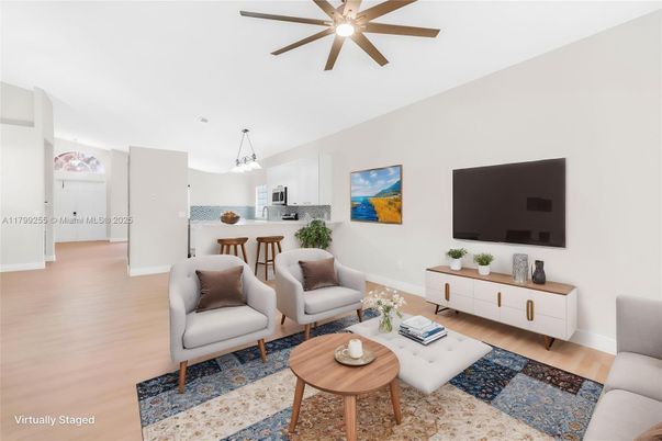 Interior, Kitchen, Living room, Wood Texture Flooring