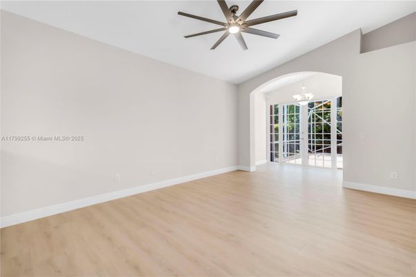 Chandelier, Empty room, Interior, Wood Texture Flooring