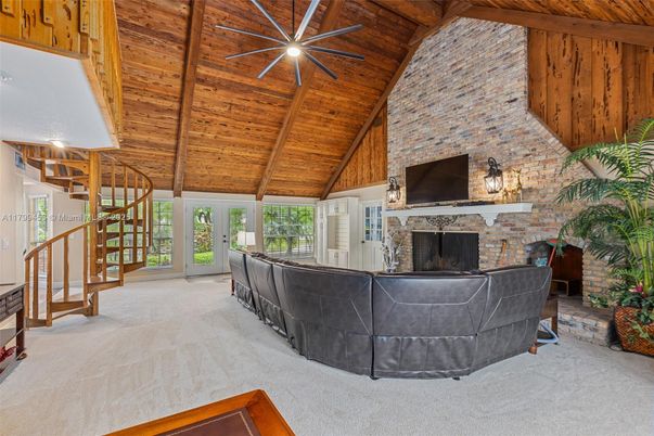 Fireplace, Interior, Stone Walls, Wooden Beams, Wooden Ceilings