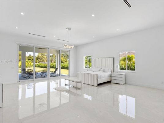 Bedroom, Interior, Pendant Lights, Recessed Lighting