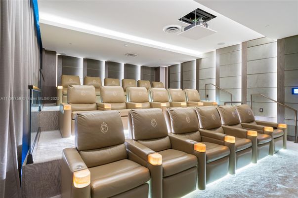 Home Theatre Room, Interior, Recessed Lighting, Theatre Room
