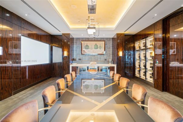 Dining room, Interior, Pendant Lights, Recessed Lighting, Wooden Walls