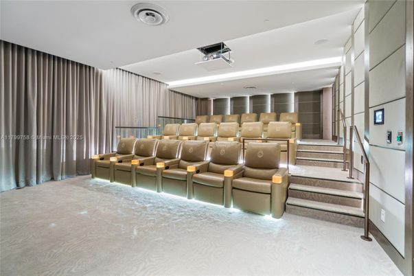 Home Theatre Room, Interior, Projection Screen, Recessed Lighting, Theatre Room