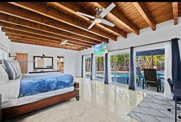 Bedroom, Interior, Wooden Beams, Wooden Ceilings