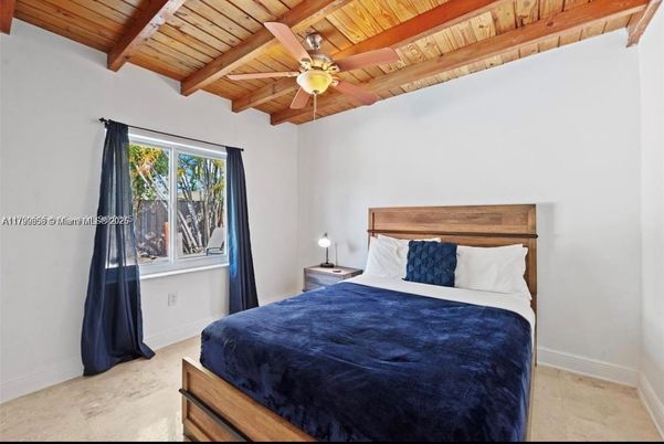 Bedroom, Interior, Wooden Beams, Wooden Ceilings